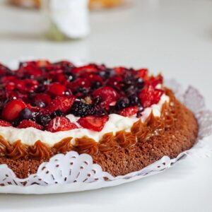 Torta - Crumble de frutos rojos